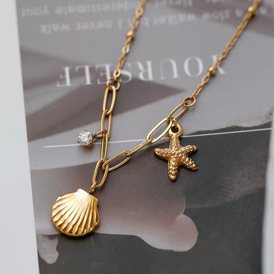 Shell and Starfish Necklace
